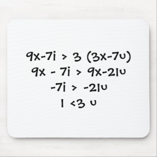 I <3 u, Nerd-Liebe Mousepad