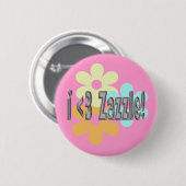 I <3 Zazzle! Button (Vorne & Hinten)