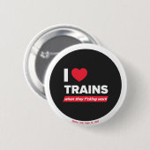 I <3 Züge - Abzeichen Button (Vorne & Hinten)