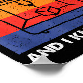 I 3d Print Stuff And I Know Things, Funny 3d Print Poster (Ecke)