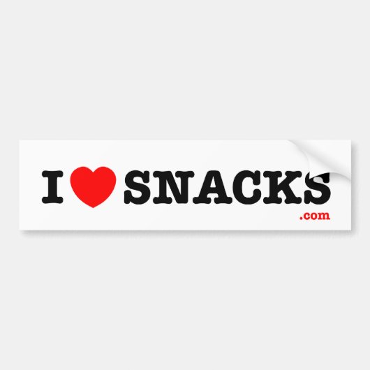 i<3snacks - Autoaufkleber (Vorne)