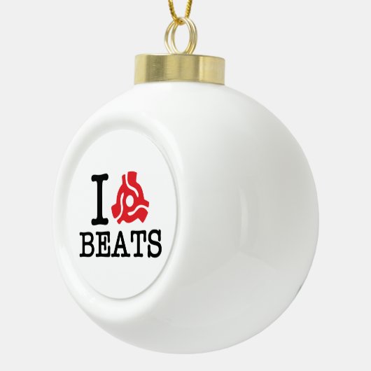 I 45 Adapter Beats Keramik Kugel-Ornament (Rechts)