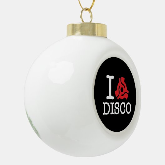 I 45 Adapter-Disco Keramik Kugel-Ornament (Links)