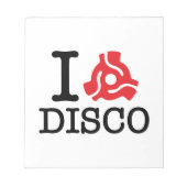 I 45 Adapter-Disco Notizblock (Vorderseite)