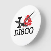 I 45 Adapter-Disco Runde Wanduhr (Winkel)