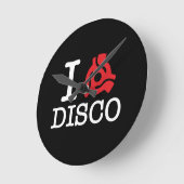 I 45 Adapter-Disco Runde Wanduhr (Winkel)