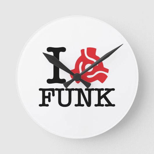 I 45-Adapter-Funk Runde Wanduhr (Vorderseite)