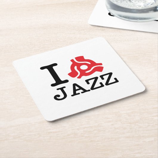 I 45 Adapter Jazz Rechteckiger Pappuntersetzer (angewinkelt)