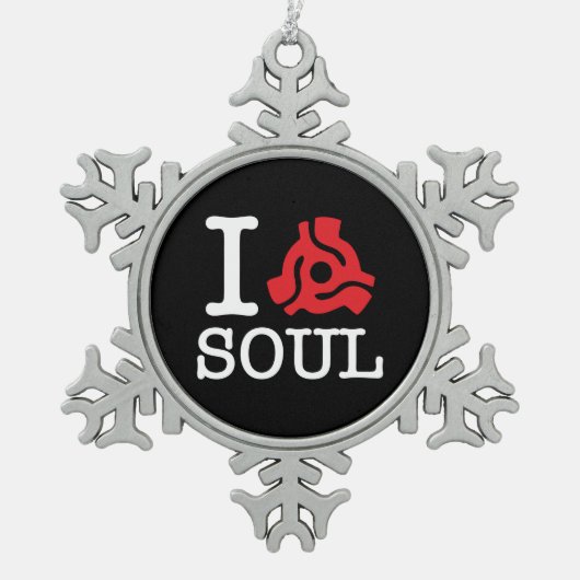 I 45-Adapter-Soul Schneeflocken Zinn-Ornament (Vorderseite)