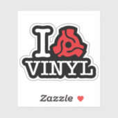 I 45 Adapter Vinyl Aufkleber (Blatt)