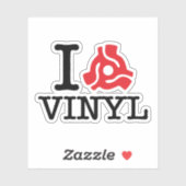 I 45 Adapter Vinyl Aufkleber (Blatt)