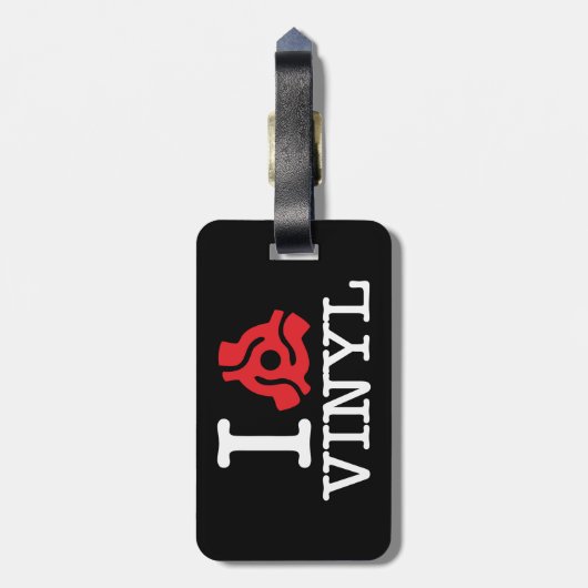 I 45 Adapter Vinyl Gepäckanhänger (Rückseite vertikal)