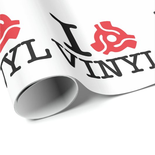 I 45 Adapter Vinyl Geschenkpapier (Rolleneckpunkt)