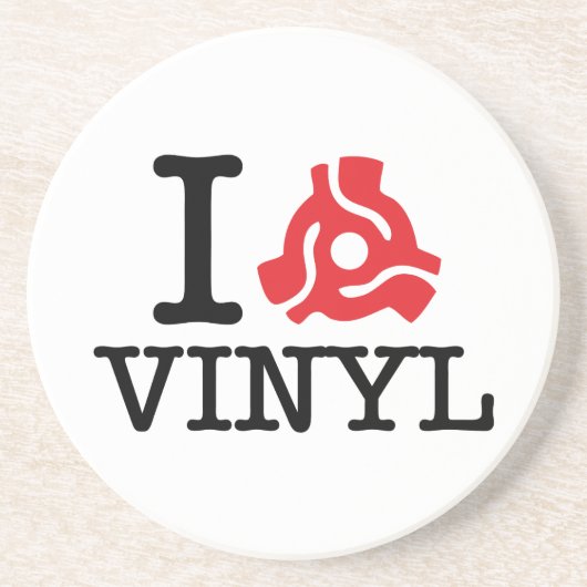 I 45 Adapter Vinyl Getränkeuntersetzer (Vorne)