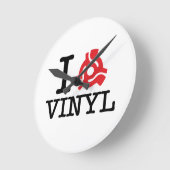 I 45 Adapter Vinyl Runde Wanduhr (Winkel)