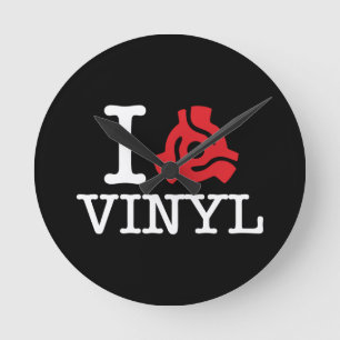 I 45 Adapter Vinyl Runde Wanduhr