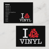 I 45 Adapter-Vinyl Visitenkarte (Vorne/Hinten)