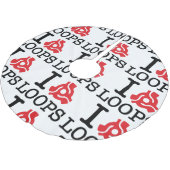 I 45 Adapterschleifen Polyester Weihnachtsbaumdecke (Schrägansicht)