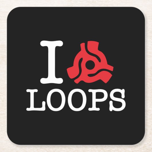 I 45 Adapterschleifen Rechteckiger Pappuntersetzer (Vorderseite)