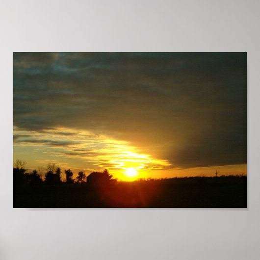 I-57 Sunset Poster (Vorne)