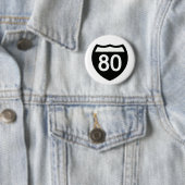 I-80 Highway-Schild-Button-Design Button (Beispiel)