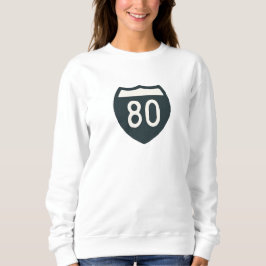 I-80 San Francisco bis Sierra Nevada Entwurf Sweatshirt