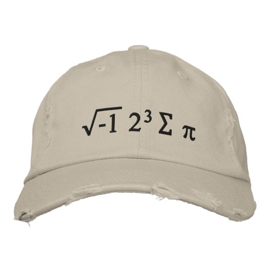 i 8 sum pi - I Ate Einige Pi Funny Mah Hat Bestickte Kappe (Vorderseite)