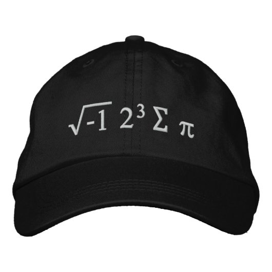 i 8 sum pi - I Ate Einige Pi Funny Mah Hat Bestickte Kappe (Vorderseite)