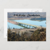 I-90-Brücke Postkarte (Vorne/Hinten)