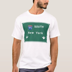 I-95 zwischenstaatliche New York Landstraße des T-Shirt