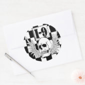 I-9 STICKER! RUNDER AUFKLEBER (Umschlag)