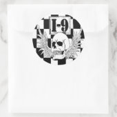 I-9 STICKER! RUNDER AUFKLEBER (Tasche)