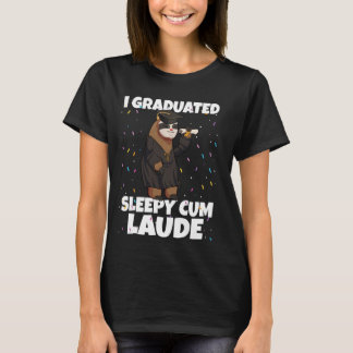 I Abitur Sleepy Cum Laude Funny Grad Grad Grad Gra T-Shirt