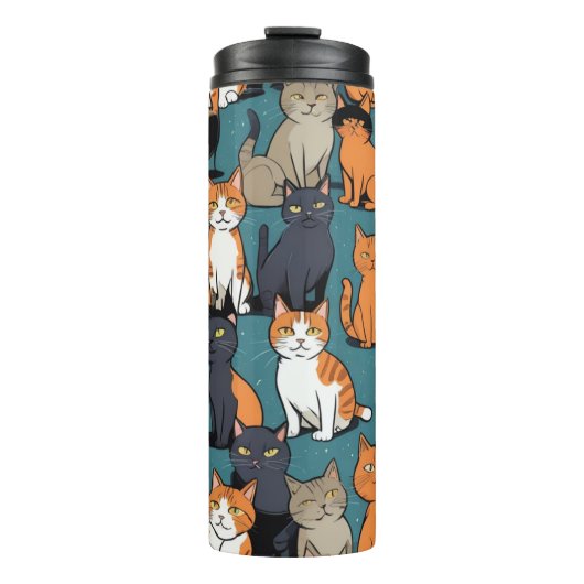 I Absolute Liebe Katzen Thermosbecher (Vorderseite)