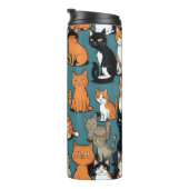 I Absolute Liebe Katzen Thermosbecher (Nach rechts gedreht)