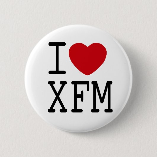 I Abzeichen der Liebe XFM Button (Vorderseite)