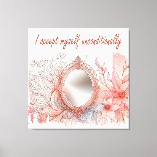 I accept myself  leinwanddruck (Vorderseite)