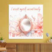 I accept myself  leinwanddruck (Insitu (Wohnzimmer))