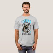I Actually Enjoy The Only Stress Funny Fisherman T T-Shirt (Vorne ganz)