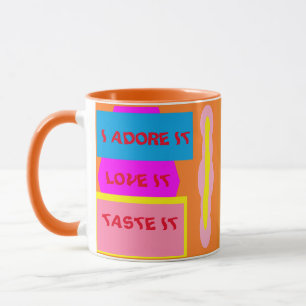 I Addon it Liebe es Geschmack it Kaffeelogo pink b Tasse