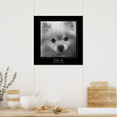 I Adore You - Welpenaugen eines Spitzes Poster (Küche)