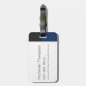 "I Ain't no Bunny Rabbit" Hugo & DAFFY DUCK™ Gepäckanhänger (Rückseite vertikal)