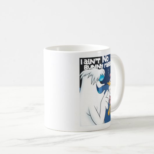 "I Ain't no Bunny Rabbit" Hugo & DAFFY DUCK™ Kaffeetasse (VorderseiteRechts)