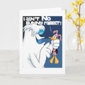 "I Ain't no Bunny Rabbit" Hugo & DAFFY DUCK™ Karte (Gelbe Blume)