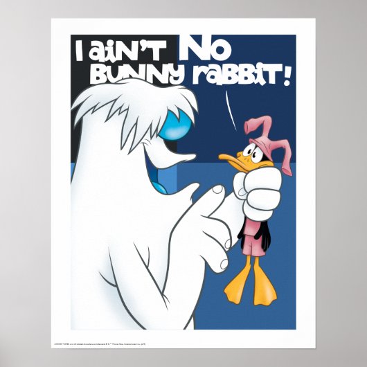 "I Ain't no Bunny Rabbit" Hugo & DAFFY DUCK™ Poster (Vorne)