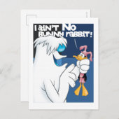 "I Ain't no Bunny Rabbit" Hugo & DAFFY DUCK™ Postkarte (Vorne/Hinten)