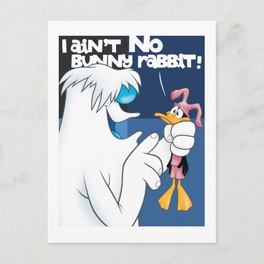 "I Ain't no Bunny Rabbit" Hugo & DAFFY DUCK™ Postkarte (Vorderseite)