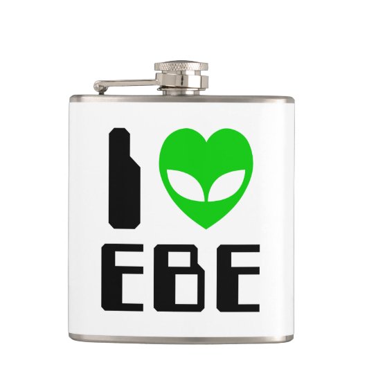 I Alien Heart EBE Flachmann (Vorderseite)