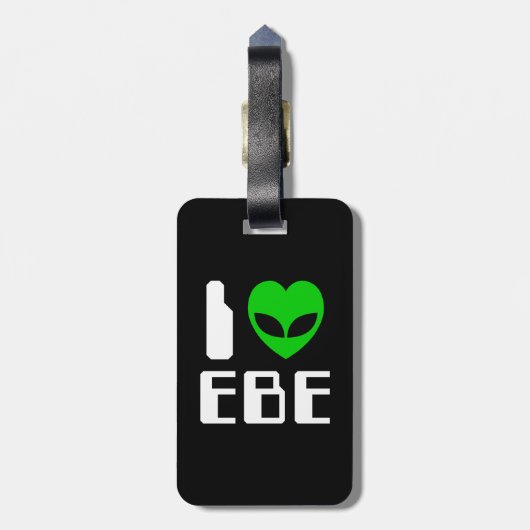 I Alien Heart EBE Gepäckanhänger (Rückseite vertikal)