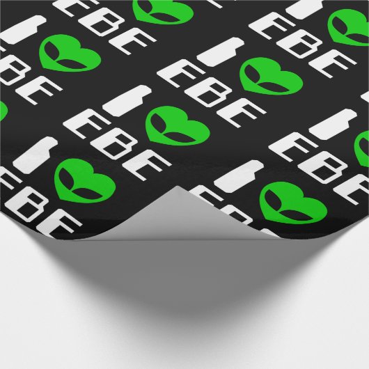 I Alien Heart EBE Geschenkpapier (Ecke)